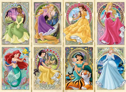 Ravensburger Puzzle 12000497 - Nouveau Art Prinzessinnen - 1000 Teile Disney Puzzle für Erwachsene und Kinder ab 14 Jahren von Ravensburger