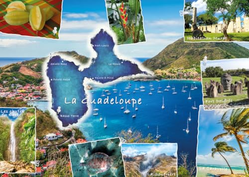 Nathan Puzzle 1000 Teile – Postkarte Guadeloupe – Erwachsene und Kinder ab 14 Jahren – Hochwertiges Puzzle – Kollektion Flucht – 12000910 von Ravensburger