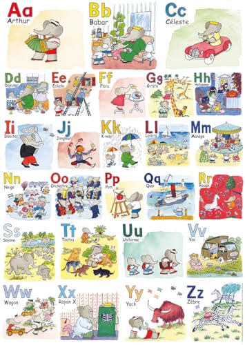 Nathan - Puzzle 1000 Teile – Babars ABC – Erwachsene und Kinder ab 12 Jahren – Hochwertiges Puzzle – perfekte Integration – Meine Helden Kollektion – 12000911 Nathan - Puzzle 1000 Teile – Babars ABC – Erwachsene und Kinder ab 12 Jahren – Hochwertiges Puzzle – perfekte Integration – Meine Helden Kollektion – 12000911 von NATHAN