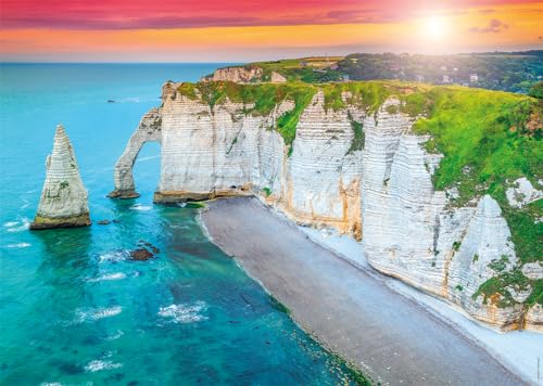 Nathan – Puzzle 1000 Teile – Die Klippen von Etretat – Erwachsene und Kinder ab 14 Jahren – Hochwertiges Puzzle – perfekte Integration – Kollektion Escape – 12000920 Nathan – Puzzle 1000 Teile – Die Klippen von Etretat – Erwachsene und Kinder ab 14 Jahren – Hochwertiges Puzzle – perfekte Integration – Kollektion Escape – 12000920 von Ravensburger
