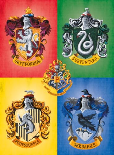 Nathan Puzzle 500 Teile – Die Vier Wappen von Hogwarts – Harry Potter – Erwachsene und Kinder ab 12 Jahren – Premium-Puzzle – Meine Helden Kollektion – 12000955 von Ravensburger