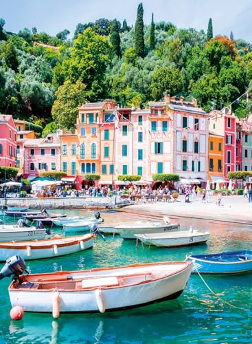 Nathan Puzzle 500 Teile – Frühling in Portofino – Loïc Lagarde – Erwachsene und Kinder ab 12 Jahren – Premium-Puzzle – Kollektion Evasion – 12000982 von Ravensburger