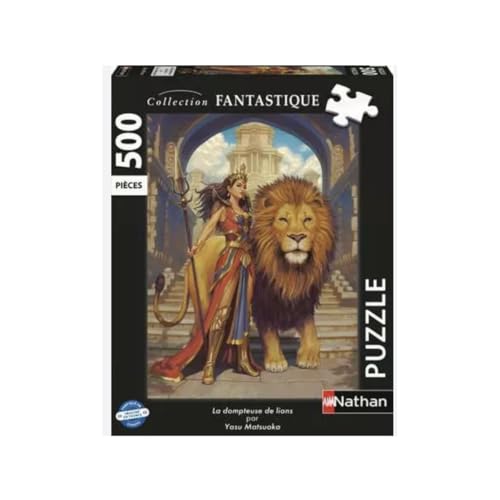 Nathan – Puzzle 500 Teile – Die Bändigerin der Löwen – Erwachsene und Kinder ab 10 Jahren – Hochwertiges Puzzle – Fantastische Kollektion – Exklusives Kunstwerk – 12001153 von Ravensburger