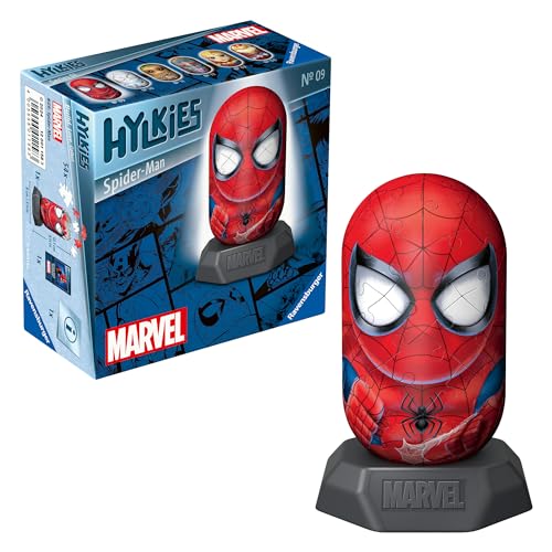 Ravensburger Hylkies: Marvel Sammelfiguren zum selbst zusammenbauen - Figur #09 - Spider-Man - Aufbauen, Verlieben, Sammeln - Mini-Figuren für Fans der Marvel Legends Ravensburger Hylkies: Marvel Sammelfiguren zum selbst zusammenbauen - Figur #09 - Spider-Man - Aufbauen, Verlieben, Sammeln - Mini-Figuren für Fans der Marvel Legends von Ravensburger
