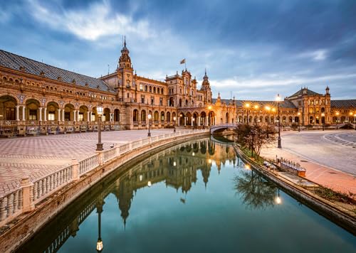 Ravensburger - Puzzle 1000 Teile Platz Spanien, Sevilla | Puzzle 1000 Teile Landschaften mit Einer Größe von 70 x 50 cm | Geschenk für Erwachsene und Kinder ab 14 Jahren und mehr von Ravensburger