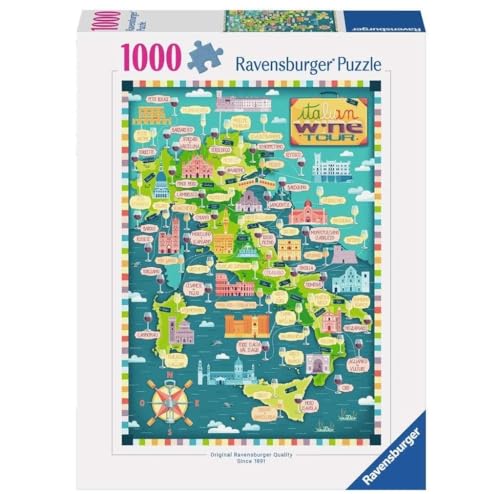 Ravensburger - Puzzle Tour dei Wine d'Italia, 1000 Teile, Puzzle für Erwachsene und Jugendliche, Geschenkidee für Sie oder Ihn, 70 x 50 cm Ravensburger - Puzzle Tour dei Wine d'Italia, 1000 Teile, Puzzle für Erwachsene und Jugendliche, Geschenkidee für Sie oder Ihn, 70 x 50 cm von Ravensburger