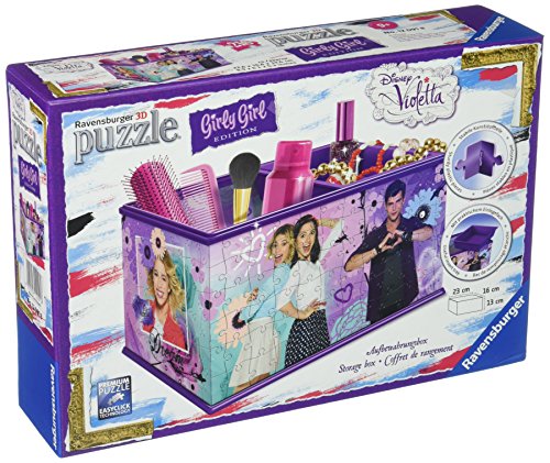 Ravensburger 12091 - 3D-Puzzle Girly Girl Edition Aufbewahrungsbox, violett von Ravensburger