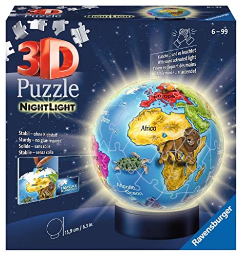 Ravensburger 12184 Puzzle 3D – Globe beleuchtet – 72 teilig Ravensburger 12184 Puzzle 3D – Globe beleuchtet – 72 teilig von Ravensburger