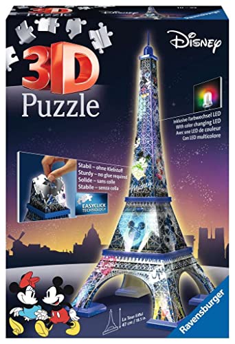 Ravensburger 12520 Mickey & Friends Disney Tour Eiffel 3D Puzzle, Mehrfarbig Ravensburger 12520 Mickey & Friends Disney Tour Eiffel 3D Puzzle, Mehrfarbig von Ravensburger