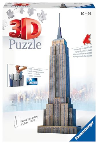 Ravensburger 12553 - Empire State Building - 216 Teile 3D Puzzle-Bauwerke von Ravensburger 3D Puzzle