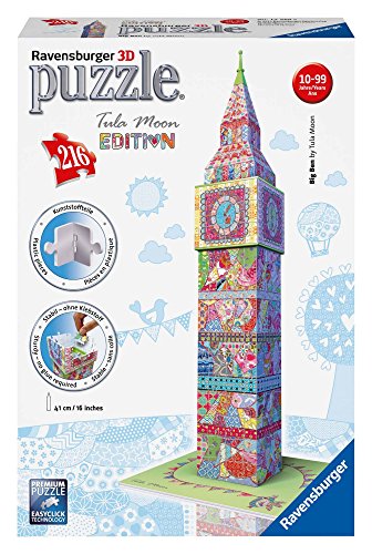 Ravensburger 12569 - Tula Moon Big Ben, 3D Puzzle - Bauwerke, 216 Teile Ravensburger 12569 - Tula Moon Big Ben, 3D Puzzle - Bauwerke, 216 Teile von Ravensburger