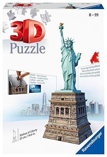 Ravensburger 12584 3D-Puzzle Bauwerke Freiheitsstatue von Ravensburger 3D Puzzle