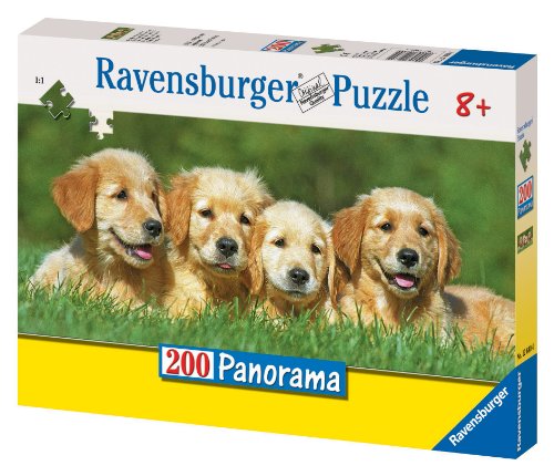 Ravensburger 12680 - Drollige Vierbeiner - 200 Teile XXL Panorama Puzzle von Ravensburger Kinderpuzzle