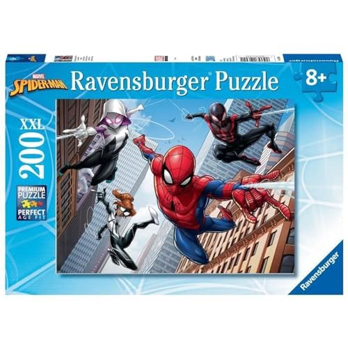 Ravensburger Kinderpuzzle - 12694 Spider-Man und Sein Team - Puzzle für Kinder ab 8 Jahren, mit 200 Teilen im XXL-Format von Ravensburger