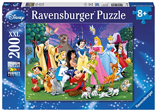 Ravensburger Kinderpuzzle - 12698 Disney Lieblinge - Disney-Puzzle für Kinder ab 8 Jahren, mit 200 Teilen im XXL-Format von Ravensburger