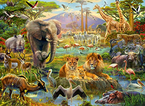 Ravensburger Kinderpuzzle Kinderpuzzle 200 XXL Teile - Tiere in der Savanne von Ravensburger