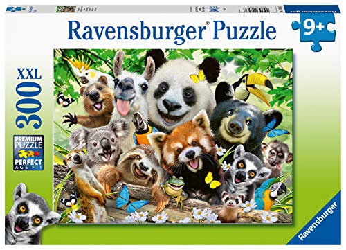 Ravensburger 12893 Wildlife Selfie 300 Puzzle mit extra großen Teilen für Kinder ab 9 Jahren, Mehrfarbig von Ravensburger