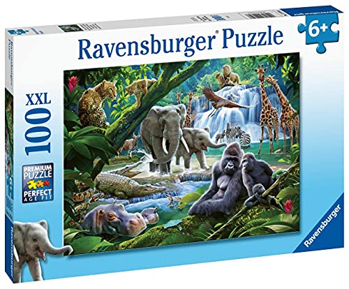 Ravensburger 12970 Animals Jungle Families Puzzle mit extra großen Teilen, für Kinder ab 6 Jahren, Mehrfarbig von Ravensburger