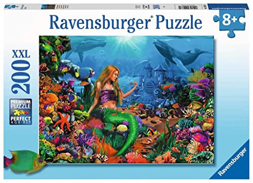 Ravensburger Kinderpuzzle - 12987 Die Meereskönigin - Meerjungfrau-Puzzle für Kinder ab 8 Jahren, mit 200 Teilen im XXL-Format Ravensburger Kinderpuzzle - 12987 Die Meereskönigin - Meerjungfrau-Puzzle für Kinder ab 8 Jahren, mit 200 Teilen im XXL-Format von Ravensburger