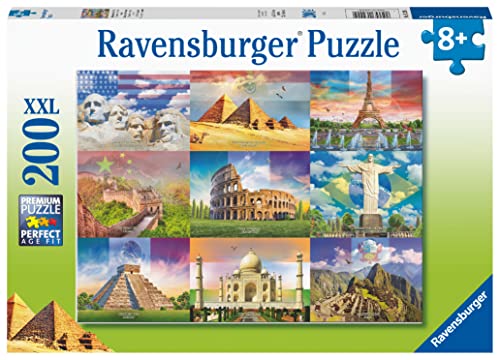 Ravensburger 13290 Italy Monuments of The World 200-teiliges Puzzle für Kinder ab 8 Jahren, Mehrfarbig, 49,3 x 36,2 x 0,2 cm von Ravensburger