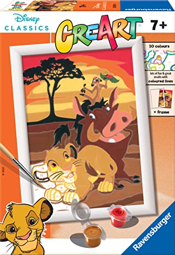 Ravensburger 20175 CreArt König der Löwen Zahlen für Kinder – Malen Kunst und Handwerk Kits ab 7 Jahren, Einzeln, Mehrfarbig, Einheitsgröße Ravensburger 20175 CreArt König der Löwen Zahlen für Kinder – Malen Kunst und Handwerk Kits ab 7 Jahren, Einzeln, Mehrfarbig, Einheitsgröße von Ravensburger