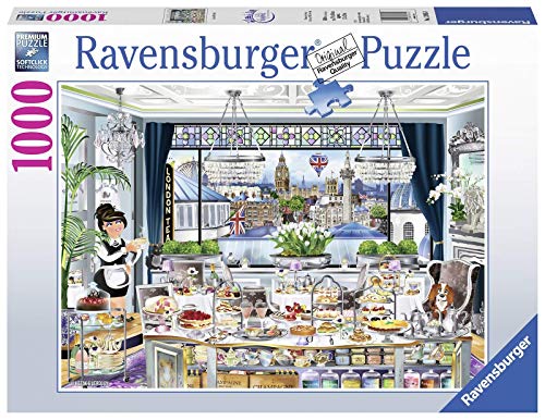 Ravensburger 13985 Pz London Tea Party Puzzle 1000 Teile Fantasy, bunt von Ravensburger