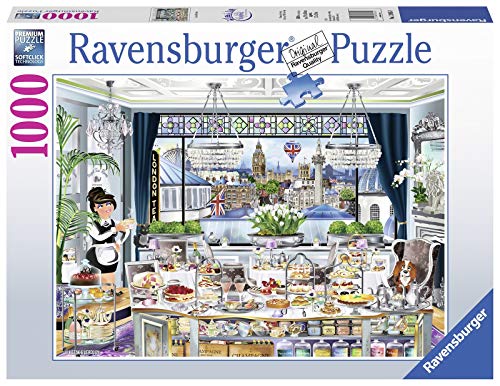 Ravensburger London Tea Party, Sammlung Fotos und Landschaften, Puzzle für Erwachsene, Qualitätspuzzle, London-Puzzle von Ravensburger