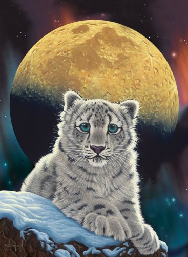 Ravensburger 146147 Mond-Leopard (Schim Schimmel) - 500 Teile Puzzle von Ravensburger