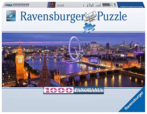 Ravensburger Puzzle 15064 - London bei Nacht - 1000 Teile Puzzle für Erwachsene und Kinder ab 14 Jahren, London-Puzzle im Panorama-Format von Ravensburger