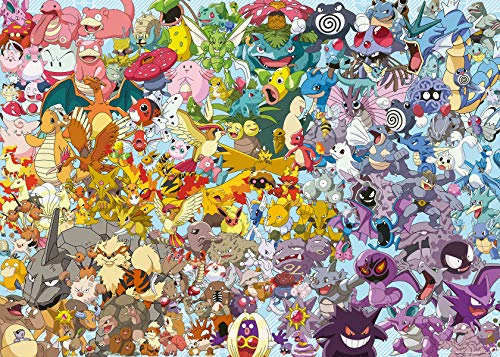Ravensburger Puzzle 1000 Teile, Challenge Pokémon - Alle 150 Pokémon der 1. Generation als herausforderndes Puzzle ab 14 Jahren, Pokémon Puzzle, Pokémon Geschenk von Ravensburger