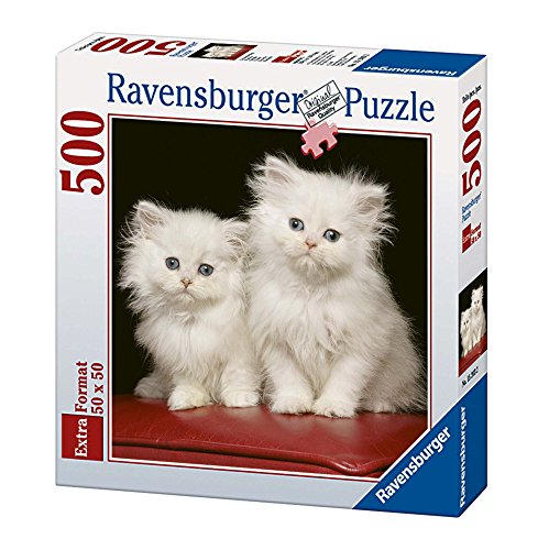 Ravensburger 15215 5 - Quadrat: weiße Persen, Puzzle 500 Teile von Ravensburger