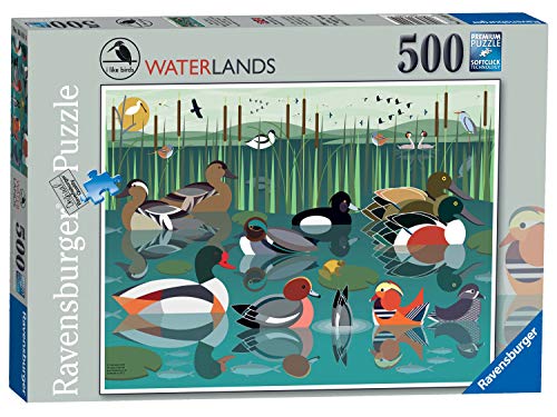 Ravensburger 16411 I Like Birds Waterlands Puzzle 500 Teile für Erwachsene & für Kinder ab 10 Jahren, Mehrfarbig, 49,3 x 36,2 x 0,2 cm von Ravensburger