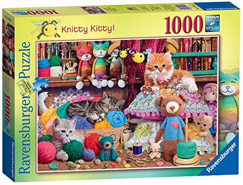 Ravensburger 16528 Katze Knitty Kitty Puzzle für Erwachsene und Kinder ab 12 Jahren, 1000 Teile, Mehrfarbig, 69,9 x 49,7 x 0,2 cm Ravensburger 16528 Katze Knitty Kitty Puzzle für Erwachsene und Kinder ab 12 Jahren, 1000 Teile, Mehrfarbig, 69,9 x 49,7 x 0,2 cm von Ravensburger