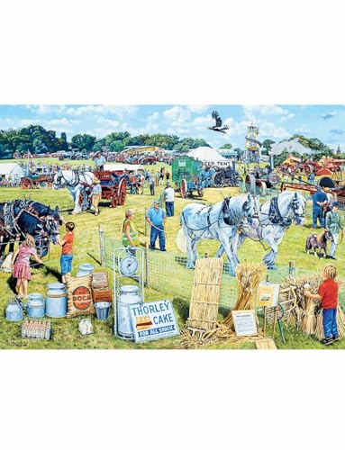 Ravensburger Puzzle 16578 - Happy Days No.3 - Cottage Idylle in England - Countryside Nostalgia - Puzzle Set mit 4 x 500 Teilen von Ravensburger