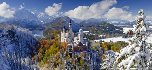 Ravensburger 16691 Neuschwanstein Herz Puzzle, Mehrfarbig/Meereswellen (Ocean Tides) von Ravensburger