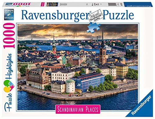 Ravensburger Puzzle Scandinavian Places 16742 - Stockholm, Schweden - 1000 Teile Puzzle für Erwachsene und Kinder ab 14 Jahren von RAVENSBURGER PUZZLE