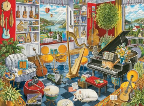Ravensburger Puzzle Das Musikzimmer - Puzzle - 500 Teile von Ravensburger