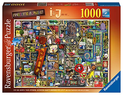 Ravensburger Colin Thompson Awesome Alphabet I & J 1000 Teile Puzzle für Erwachsene und Kinder ab 12 Jahren von Ravensburger