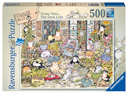 Ravensburger Crazy Cats The Good Life 500 Piece Jigsaw Puzzle for Adults & Kids Age 10 Years Up von Ravensburger
