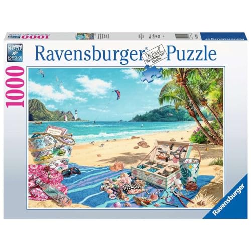 Ravensburger 10217321 17321 Puzzle-The Shell Collector 1000p, Black von Ravensburger