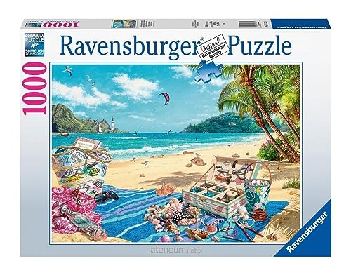 Ravensburger 10217321 17321 Puzzle-The Shell Collector 1000p, Black von Ravensburger