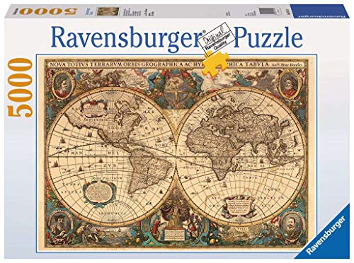 Ravensburger Puzzle Erwachsenenpuzzle 5000 Teile - Historische Weltkarte, Henricus (Hendrick) Hondius 1630 von Ravensburger