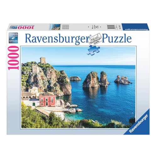 Ravensburger Italienisches Puzzle: Alberobello in Apulia, Puzzle mit 1000 Teilen, Puzzles für Erwachsene, Puzzle mit 1000 Teilen für Erwachsene, Kleber zum Einrahmen, Puzzle, Foto, 70 x 50 cm von Ravensburger