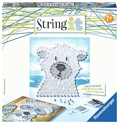 Ravensburger 18119 String it Cute Animals – Kreative Fadenbilder mit Eisbär und Waschbär kinderleicht aus Kunststoffpins und Buntem Faden Ravensburger 18119 String it Cute Animals – Kreative Fadenbilder mit Eisbär und Waschbär kinderleicht aus Kunststoffpins und Buntem Faden von Ravensburger