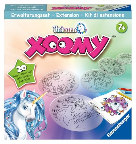 Ravensburger Xoomy Erweiterungsset Unicorn 18134 - Zauberhafte Einhörner zeichnen lernen, Kreatives Zeichnen und Malen für Kinder ab 7 Jahren, Wit von Ravensburger