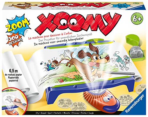 Ravensburger Xoomy® Maxi A4 18142 - Zeichnen und Malen lernen für Kinder ab 6 Jahren, Über 300 Motiven und 6,5m Papierrolle für unendlichen Zeichenspaß von Ravensburger