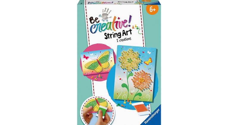 Ravensburger 18241 String Arti Butterflies - Kreative Fadenbilder mit Schmetterling und Blüten, Kinder ab 6 Jahren  Kinder von Ravensburger