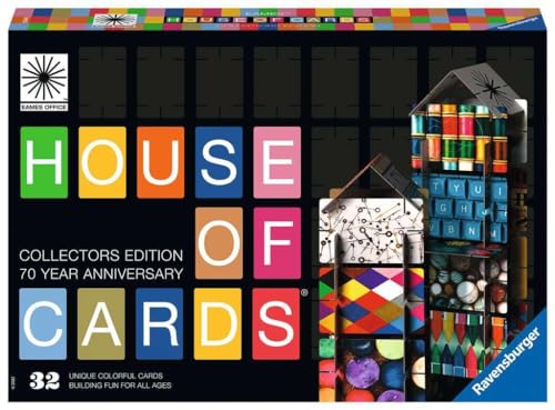 Ravensburger Eames House of Cards® Collectors Edition - Der Steckspiel Klassiker mit den Designs von Eames für Kinder ab 6 Jahren von Ravensburger