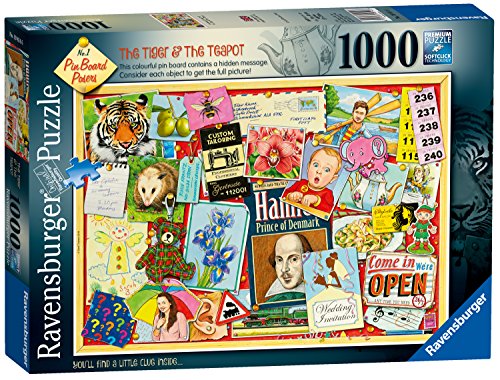 Ravensburger 19814 Pinnwand Posen Tiger und die Teekanne Puzzles, blau von Ravensburger