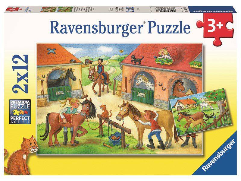 Ravensburger 2 Puzzles - At the Stables 12 Teile Puzzle Ravensburger-05178 Ravensburger 2 Puzzles - At the Stables 12 Teile Puzzle Ravensburger-05178 von Ravensburger